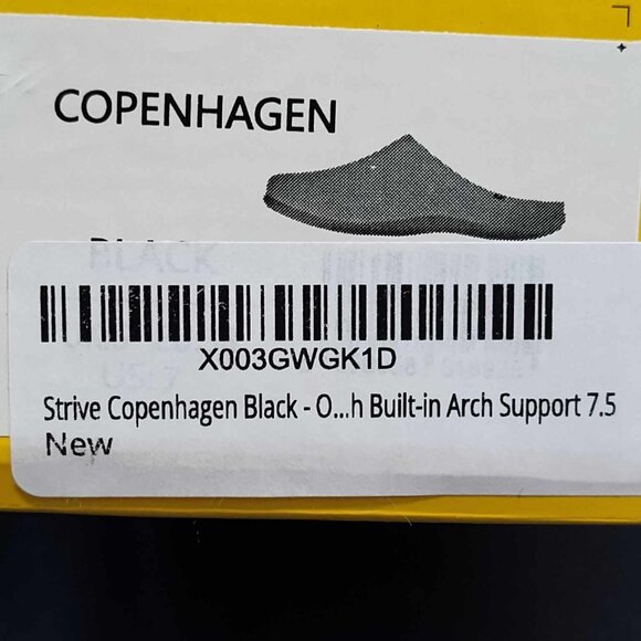 Strive 'Copenhagen' Women's Comfort Supportive Slipper - Black size 7-8 - Picture 4 of 7